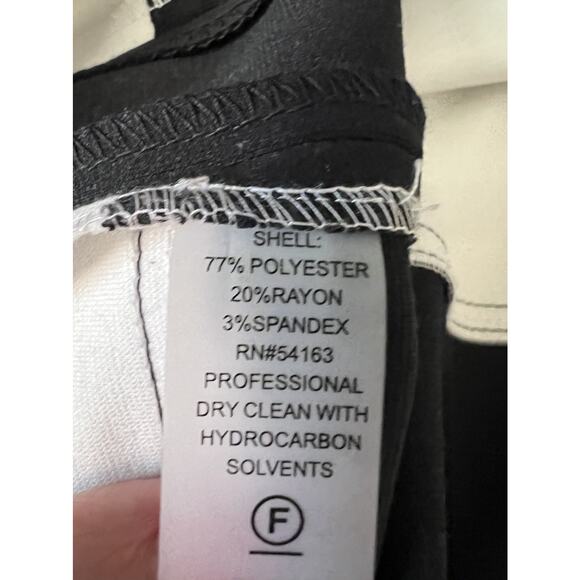 CALVIN KLEIN Black White Sleeveless Classic Career Sheath Dress - Picture 5 of 7